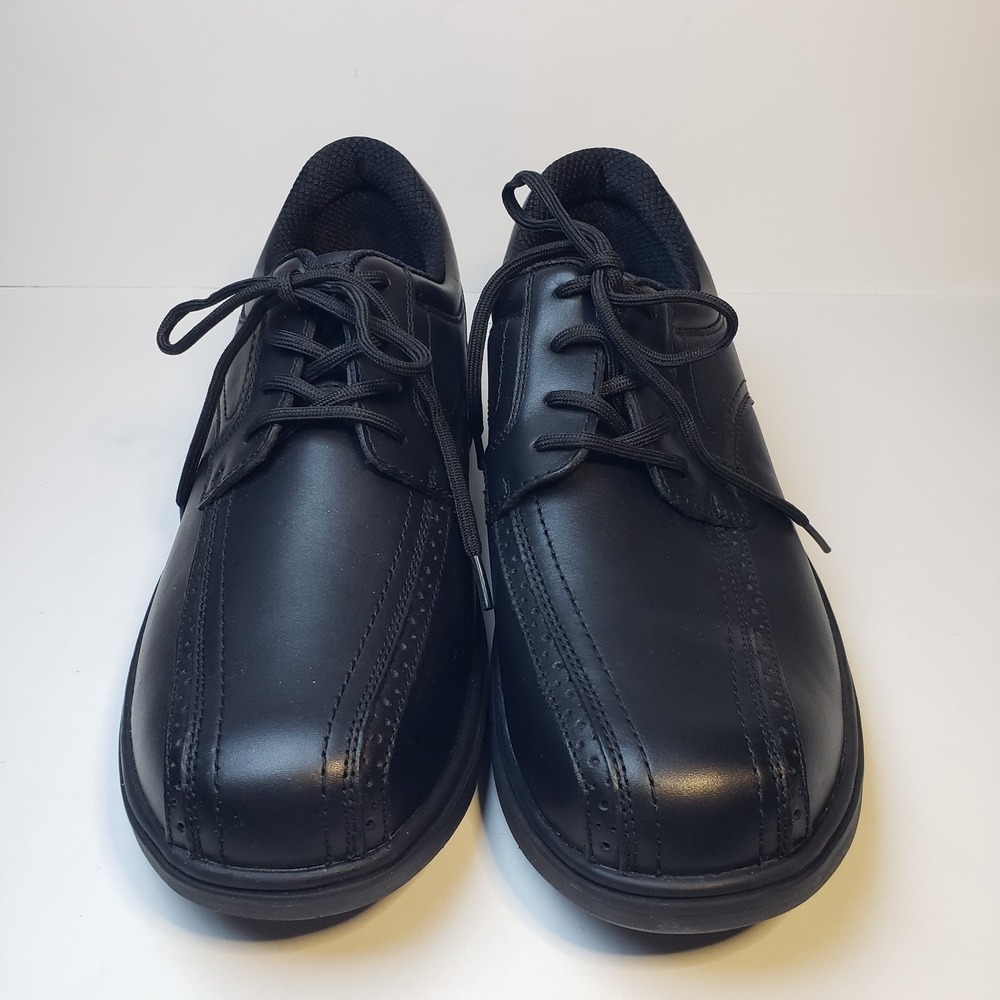 Orthofeet 465 Gramercy Mens Size 11 M Black Leather Oxford Shoes Cushion Comfort